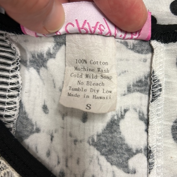 Vintage Crazy Fish | Lace Celtic Dress Striped Polka Dot Floral Asymmetrical S - Picture 9 of 12